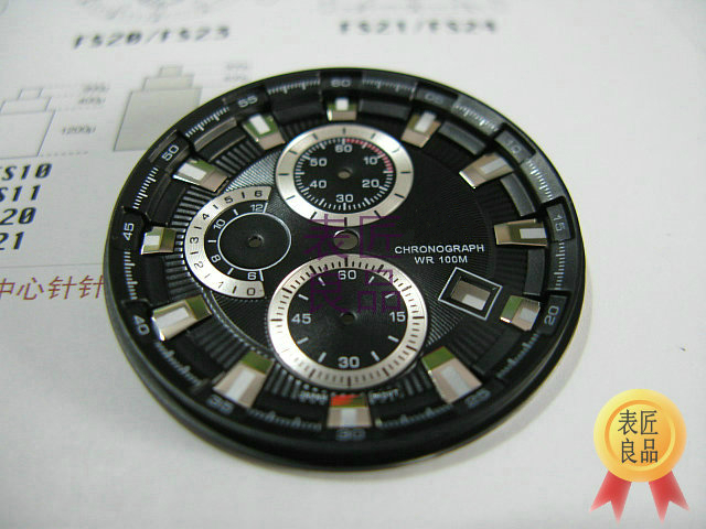 适用卡西欧EF-524 524SP 550 316D539刻度面表盘手表字面配件缺
