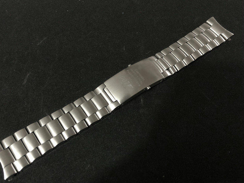 适用于 欧米茄海马 不锈钢表带 精钢表链 男20/22mm 钢带配件