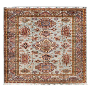 手工编织羊毛地毯阿富汗大宅客厅手工打结地毯天然植物矿物染色