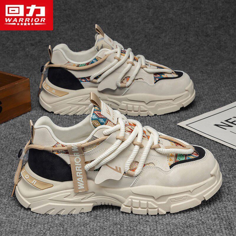 回力男鞋2026春季新款潮牌复古老爹鞋厚底增高防滑百搭男士运动鞋