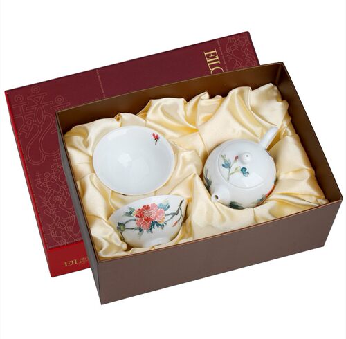 老师手绘礼盒茶具