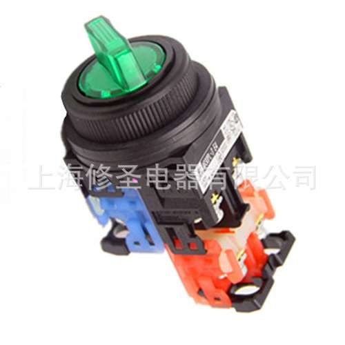 原厂日本富士选择开关AR30PL-2 E4 E3正品Fe红色绿色原装带灯旋钮