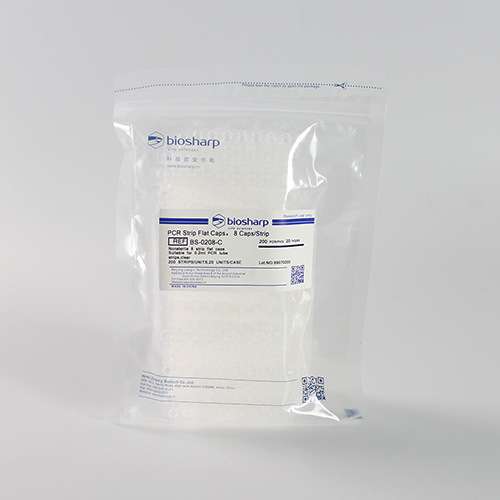 biosharp BS-0208-C 0.2ml八联排管平盖（非荧光定量） 200条/包