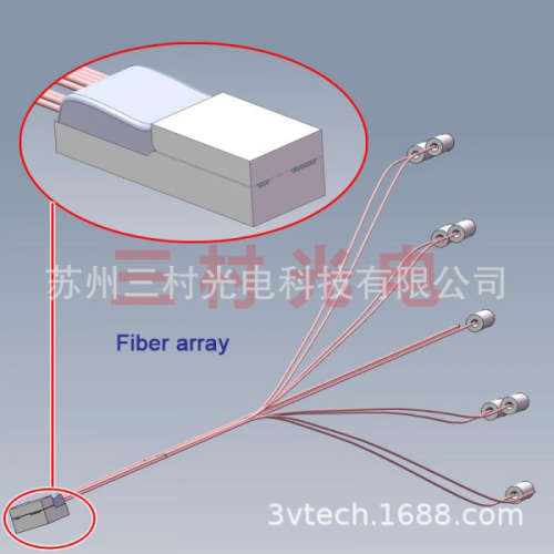 特殊光纤阵列 非标光纤阵列 SM/MM/PM fiber array