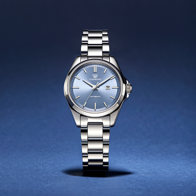 圣诞礼物 天王表好彩夜光大表盘手表女机械表时尚彩盘手表51586