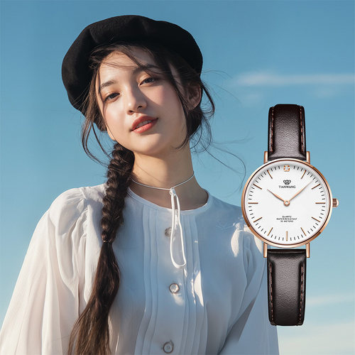 TIAN WANG Women Watches Leather Lightweight Watch 3851
