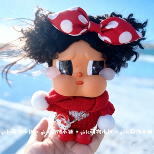 CRYBABY哭娃娃衣度假Vacation搪胶毛绒沙夏一族红色新年毛衣套装