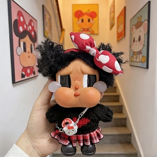 黑妹哭娃壮壮妈衣服度假搪胶crybaby着替装黑皮恋夏一族娃衣裙子