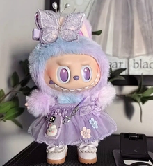 泡泡玛特前方高能三代拉布布衣服幸运labubu3.0娃衣 一代三代着替