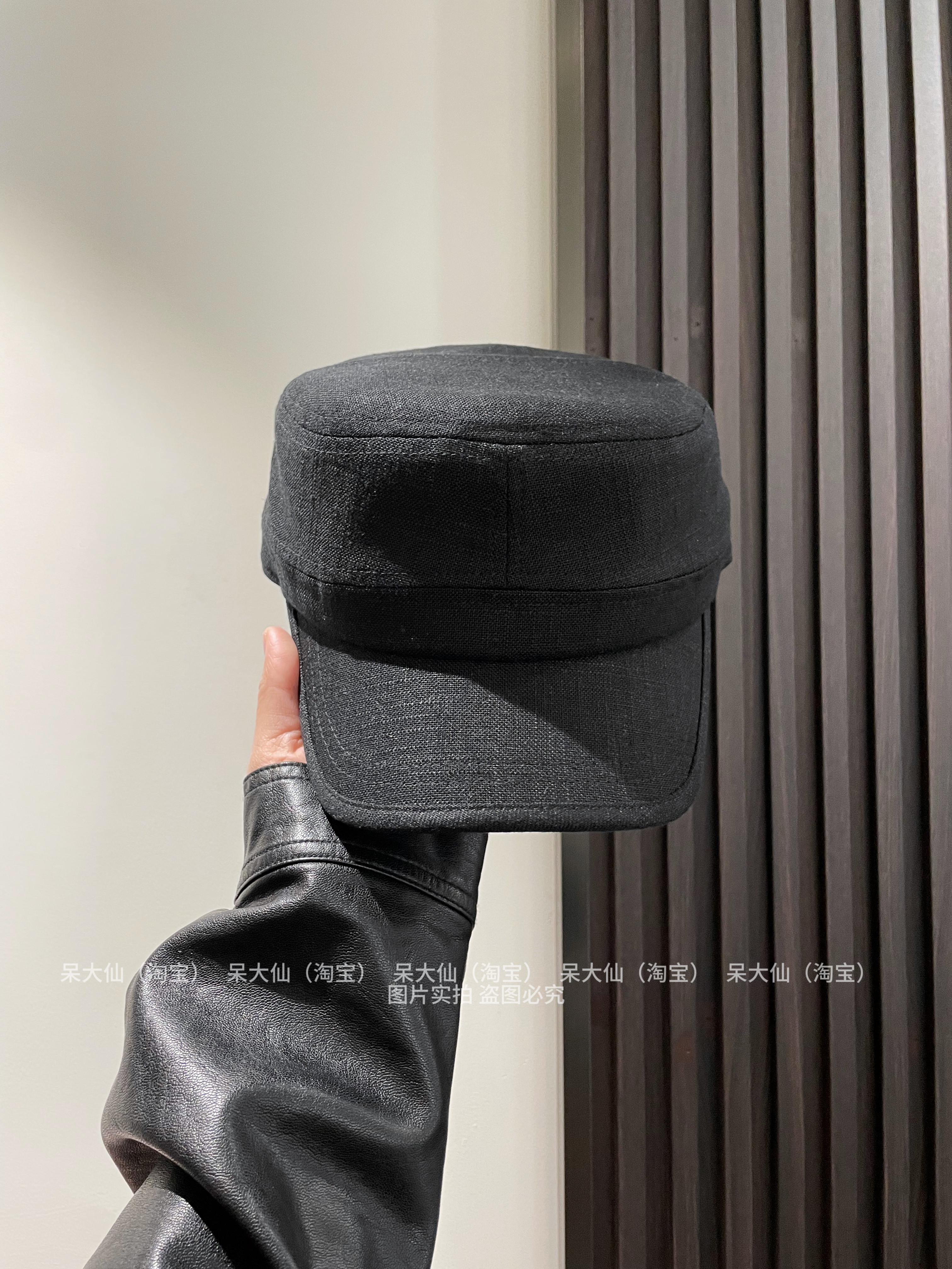 博主推荐春夏款亚麻马术帽子女士时尚平顶帽百搭显脸小报童鸭舌帽