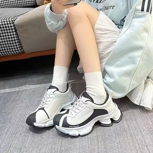 小个子增高休闲百搭运动鞋 厚底老爹鞋 网面透气单鞋 女2025秋季 新款