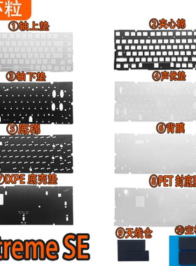 ROG夜魔Extreme SE 机械键盘调教声音包PORON夹心棉PET声优垫PE