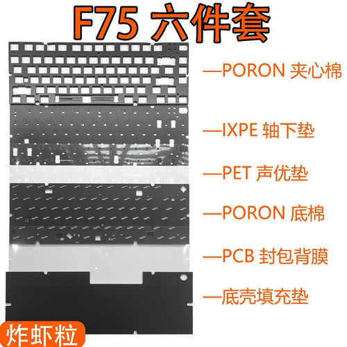 FURYCUBEF75声音包PORON夹心棉