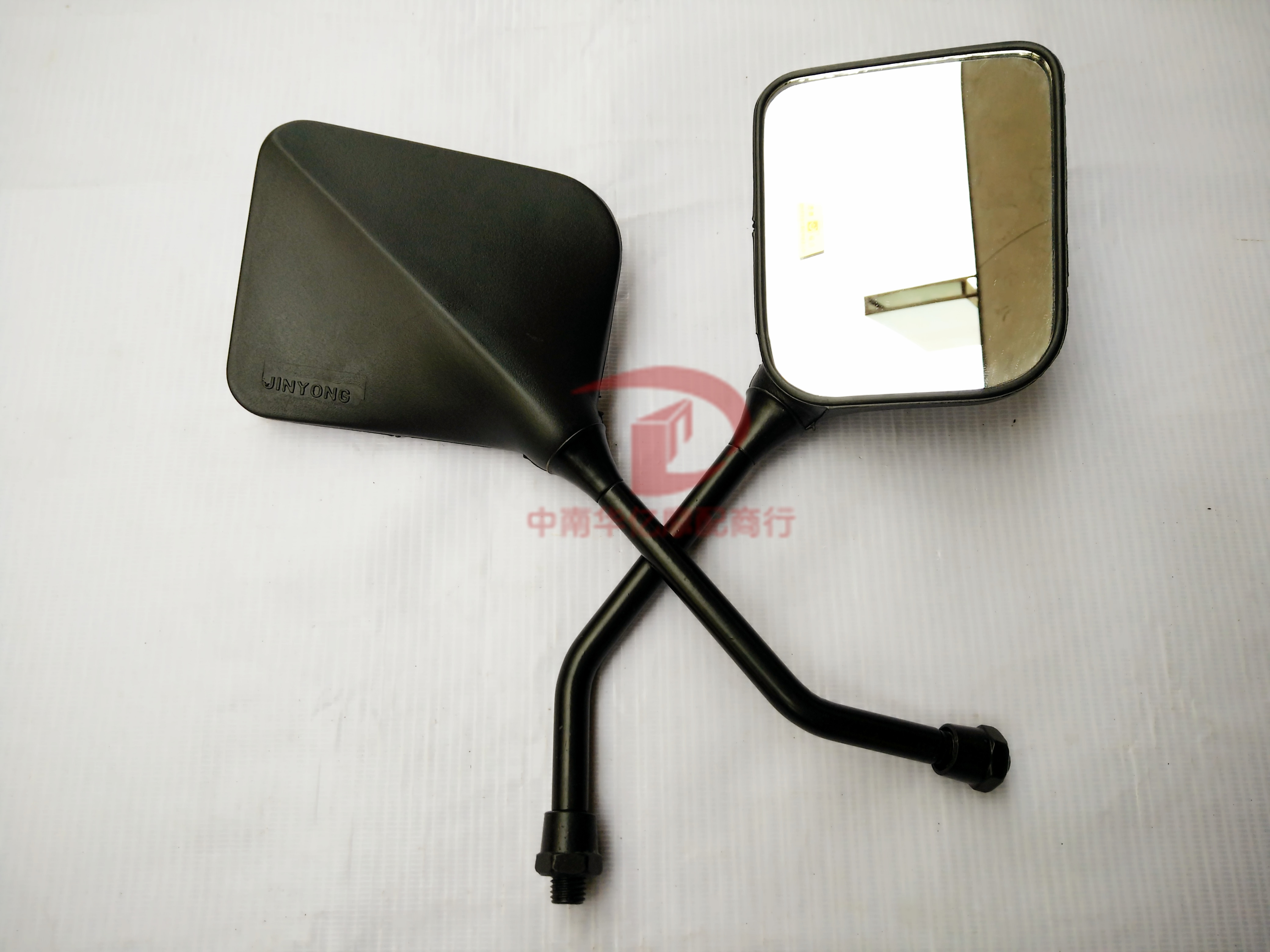 摩托车后视镜 GS125后视镜 反光镜 倒车镜 刀仔款10mm通用