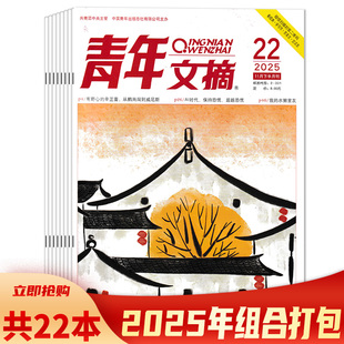 22期组合打包 2024年 2023年 24期打包 青年文摘杂志2025年1 2022年1 课外阅读故事会意林作文素材读者书籍期刊 套餐可选