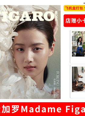 飞机盒/只发别册  【整本卢昱晓+店赠小卡2张】Madame Figaro 费加罗世界杂志 2023年12月 封面 卢昱晓 明星时尚潮流期刊杂志
