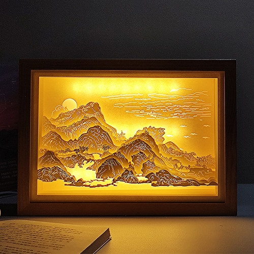 故宫文创意立体纸雕灯古风小夜灯