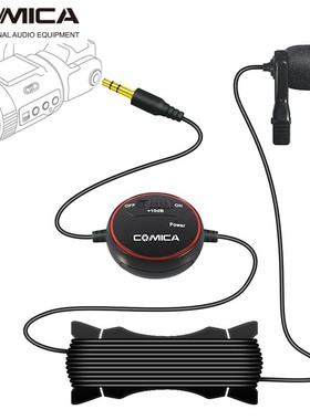 COMICA科唛/V03领夹式麦克风手机单反相机收音小蜜蜂调增益全指向