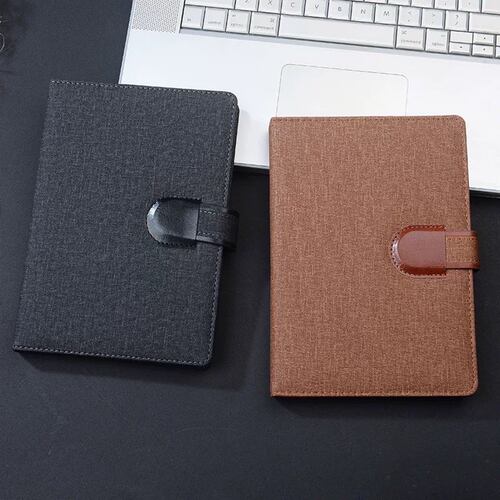 博文PU皮插扣商务笔记本