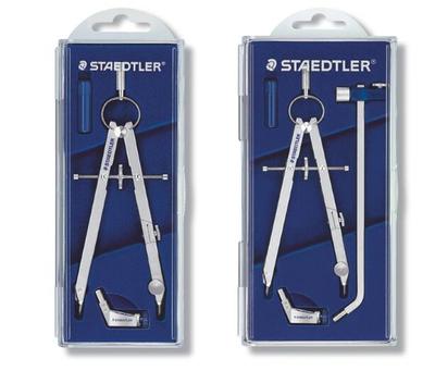 德国STAEDTLER施德楼551 01/02中车圆规 学生圆规伸缩杆画图圆规