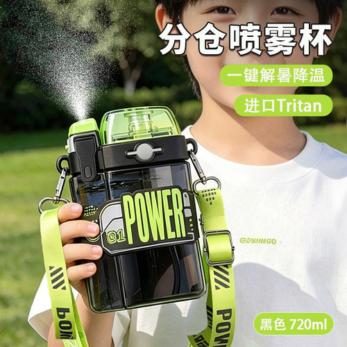 2026夏季新款喷雾分仓便携吸管杯