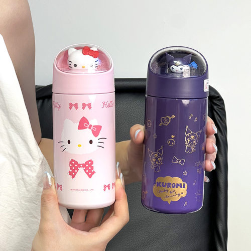 hellokitty保温杯女生高颜值便携水杯学生库洛米可爱卡通公仔杯子