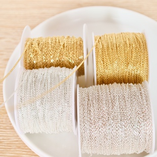 18K包金色【O字链】高保色链条不易褪色项链手链diy手工配件材料