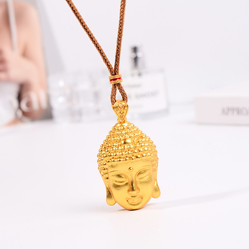 铜合金项链 新中式大佛头项链女长款百搭时尚毛衣链轻奢气质配饰,饰品/流行首饰/时尚饰品新,项链,淘宝优惠券,粉丝福利购,淘宝优惠卷