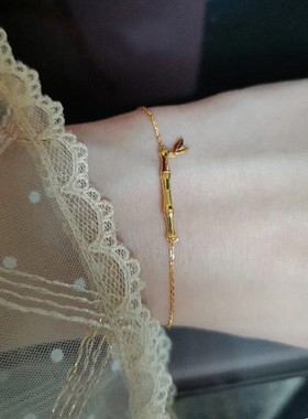 钛钢手链 节节高升~百搭竹节手链女小众设计轻奢精致手饰品不褪色