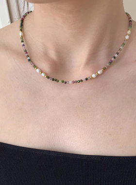 钛钢项链 法式复古轻奢精致叠戴项链女小众设计独特气质锁骨链