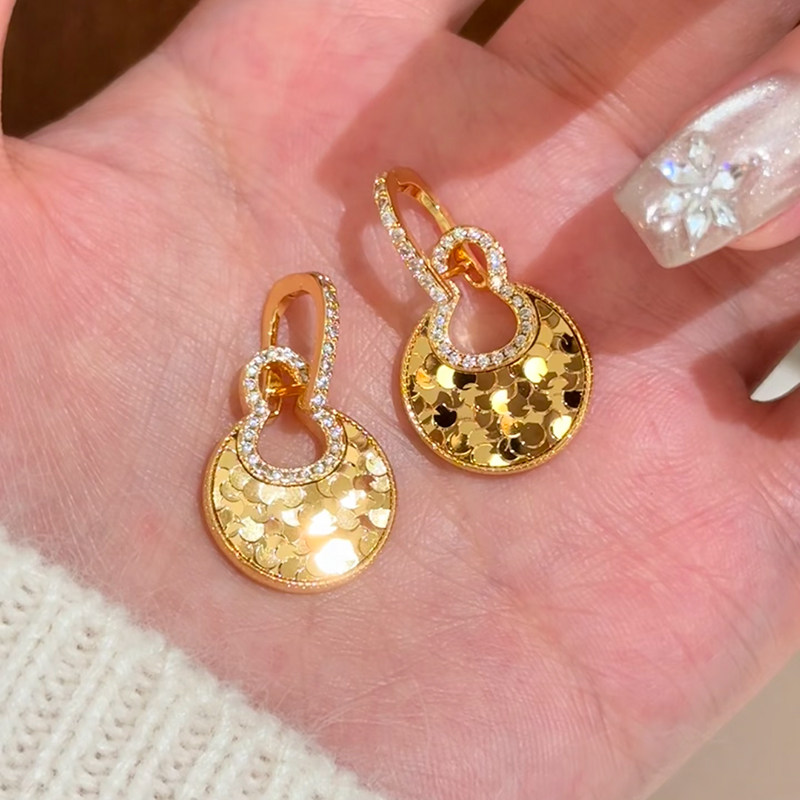 铜合金耳饰 爆闪碎冰冰葫芦福禄耳环女可拆卸耳圈高级感耳扣耳饰,饰品/流行首饰/时尚饰品新,耳环,淘宝优惠券,粉丝福利购,淘宝优惠卷