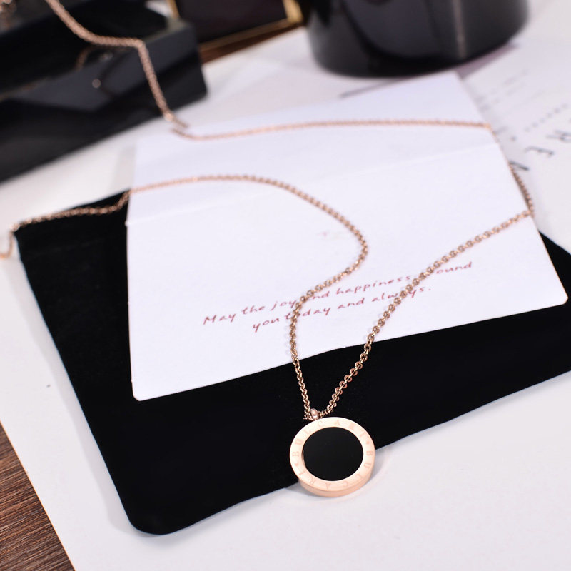 Occident fashion the republic of korea Boutique Titanium Rose Gold Small round Necklace Female models have more cash than can be accounted for sweater chain clothes Jewelryin the Accessories/Fashion Jewelry, Necklace  category - from Buy2taobao.com to provide professional Taobao agent buy service