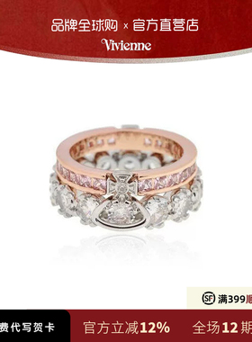 西太后薇薇安明星同款双层土星戒