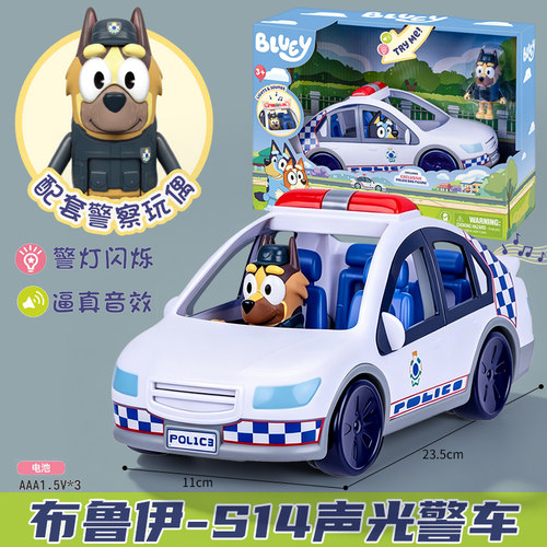 Bluey布鲁伊警车S14发声亲子互动