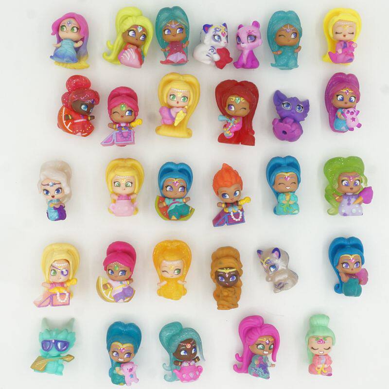 正版散货愿望精灵小姐妹人偶玩具摆件亮亮与晶晶小女孩手办公仔