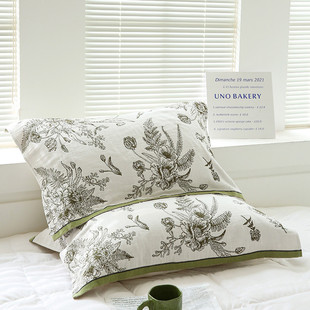 纯棉枕巾一对装家用高档全棉纱布枕头巾男加大情侣盖巾吸汗防头油