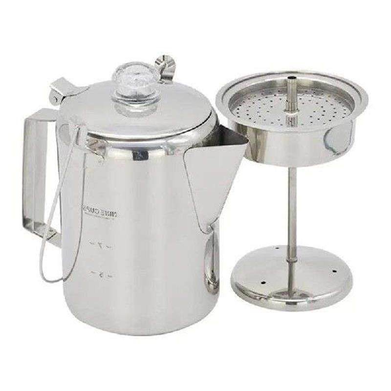 Campfire Coffee Pot Coffee Percolator Stainless Steel 9 Cup