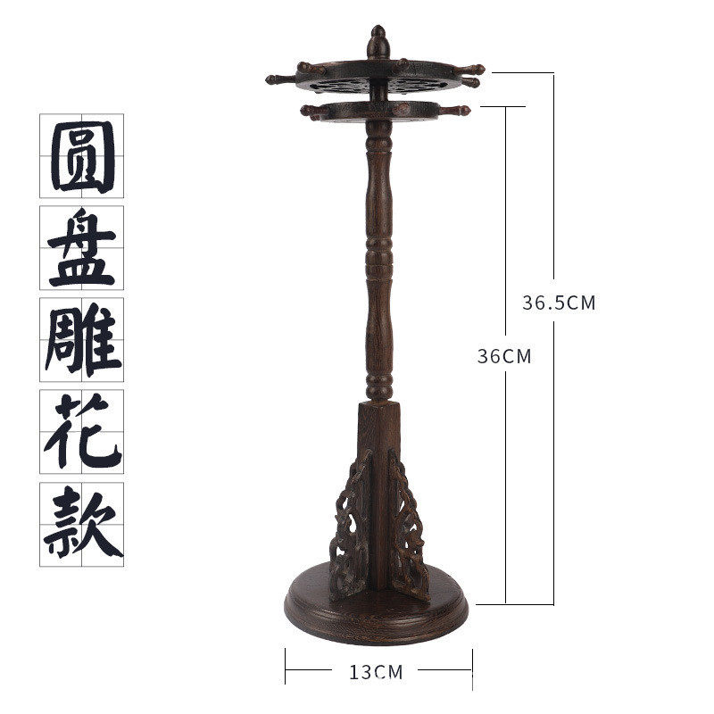 批发笔 红木鸡翅木双凤 长寿龙 圆盘 毛笔架供应挂 文房书法用品