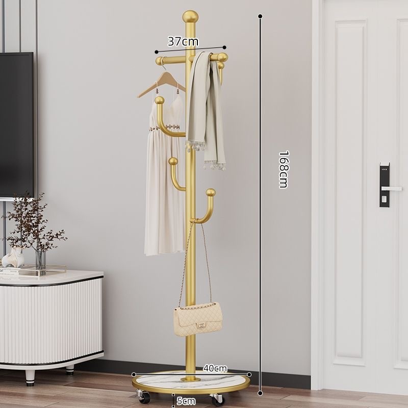 新款仙人掌衣帽架落地小型轻奢简易衣服架可移动卧室挂衣架置物架