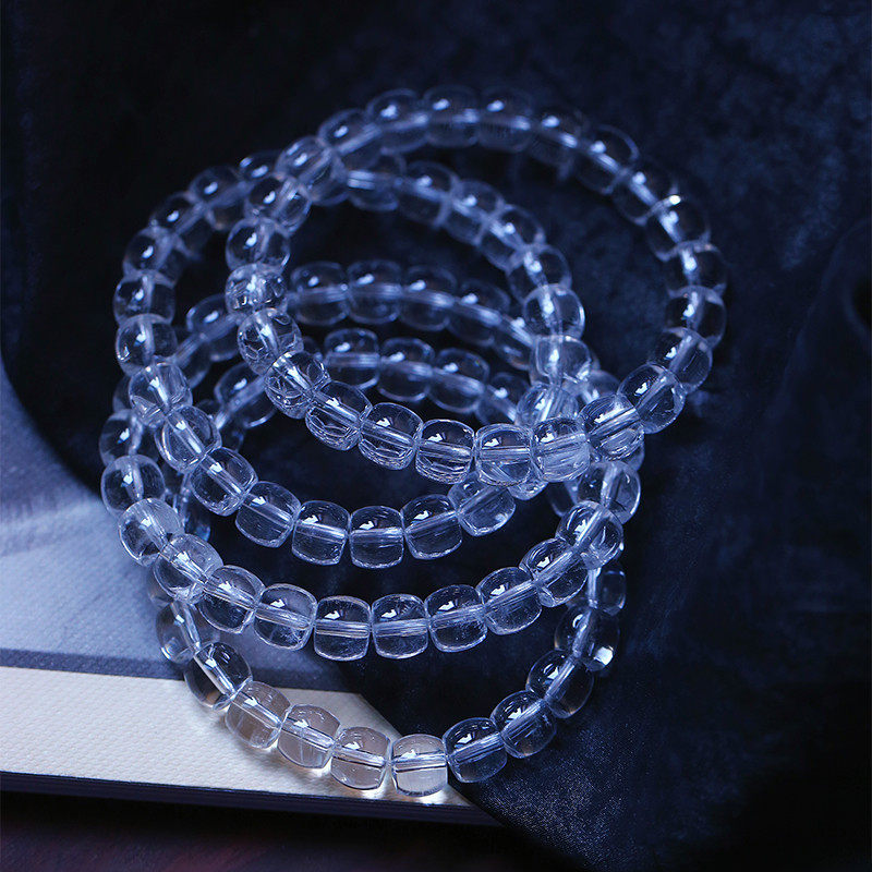 净体白水晶直切款单圈手链男女款白色水晶透明珠子手串饰品,饰品/流行首饰/时尚饰品新,手饰/手串,淘宝优惠券,粉丝福利购,淘宝优惠卷