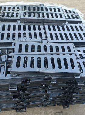 球墨铸铁盖板400*600*50铸铁篦子承载40吨排水沟盖板e600箅子雨铁