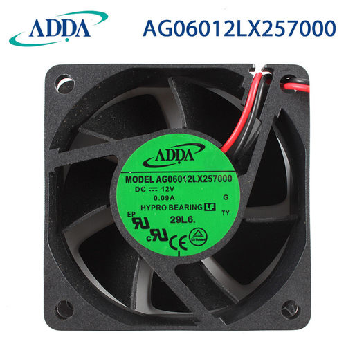 原装ADDA协禧AG06012LX257000602512V0.09A1.08W机箱散热风扇