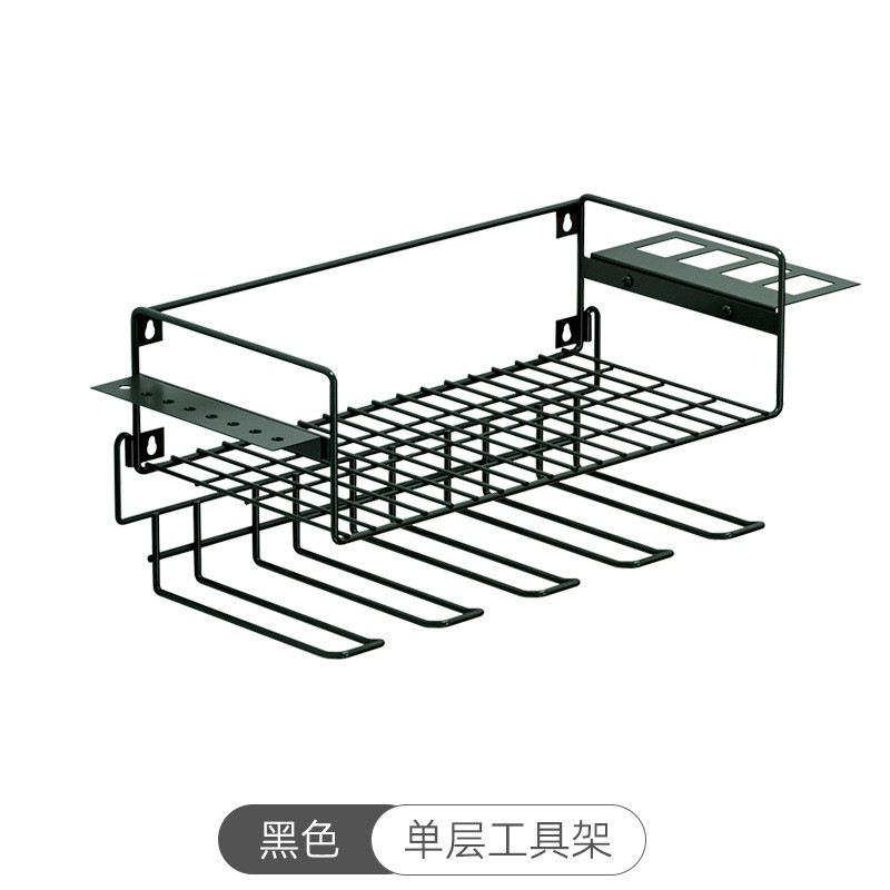 手持电钻支架壁挂式螺丝刀架充电钻收纳架车库工具电动工具置物架