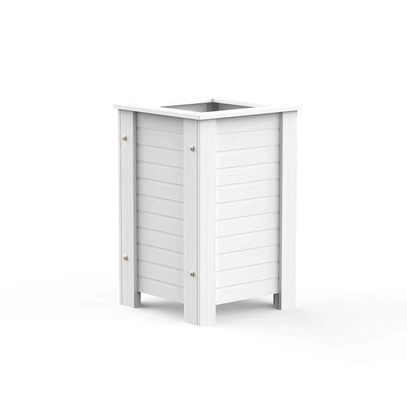 塑木阳台户外花箱庭院长方防腐木质花槽花园种植箱实木花盆简约白,鲜花速递/花卉仿真/绿植园艺,花盆,淘宝优惠券,粉丝福利购,淘宝优惠卷