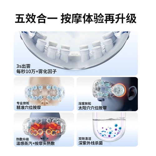 妙界Y7pro眼部按摩仪护眼润眼缓解眼睛疲劳雾化热敷蒸汽眼罩干涩