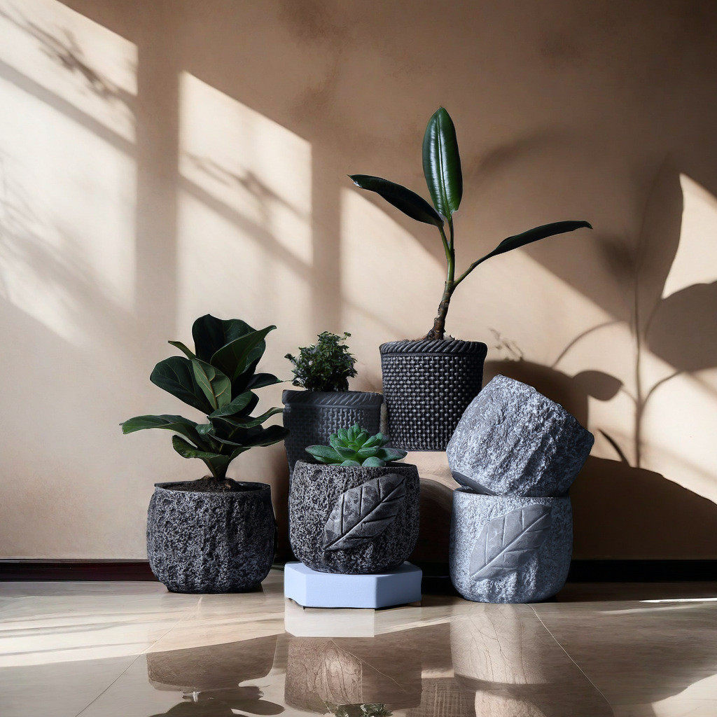 水泥花盆 简约欧式仿石头植物钵 田园风格多肉盆 办公桌面花盆,鲜花速递/花卉仿真/绿植园艺,花盆,淘宝优惠券,粉丝福利购,淘宝优惠卷