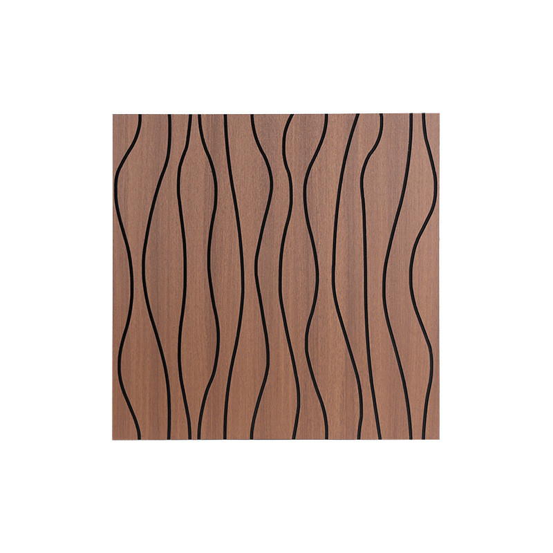 雕刻吸音板聚酯纤维mdf吸音板木皮木条墙面装饰格栅板木质隔音板