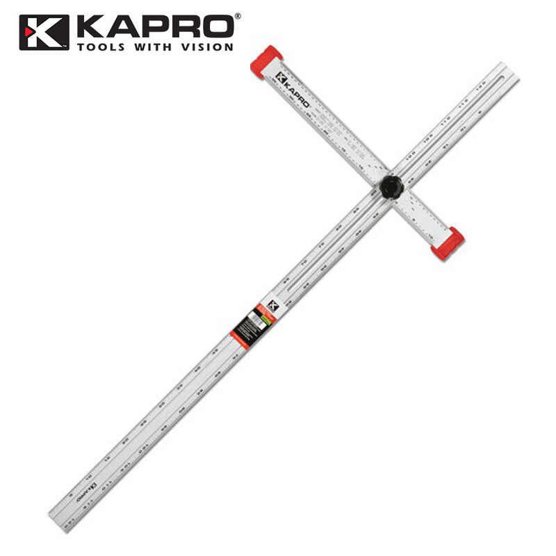 以色列KAPRO开普路精准317T型可调节角尺角度尺广告尺氧化铝制尺