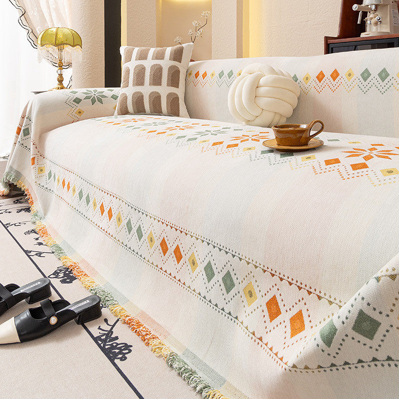 万能波西米亚风沙发盖布巾2025新款四季通用雪尼尔全盖沙发套罩,居家布艺,沙发垫,淘宝优惠券,粉丝福利购,淘宝优惠卷