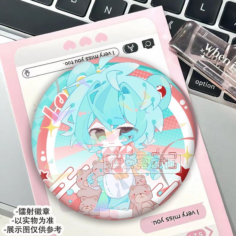 节奏盒子sprunki周边新款镭射款桌面摆件收藏品吧唧徽章胸针